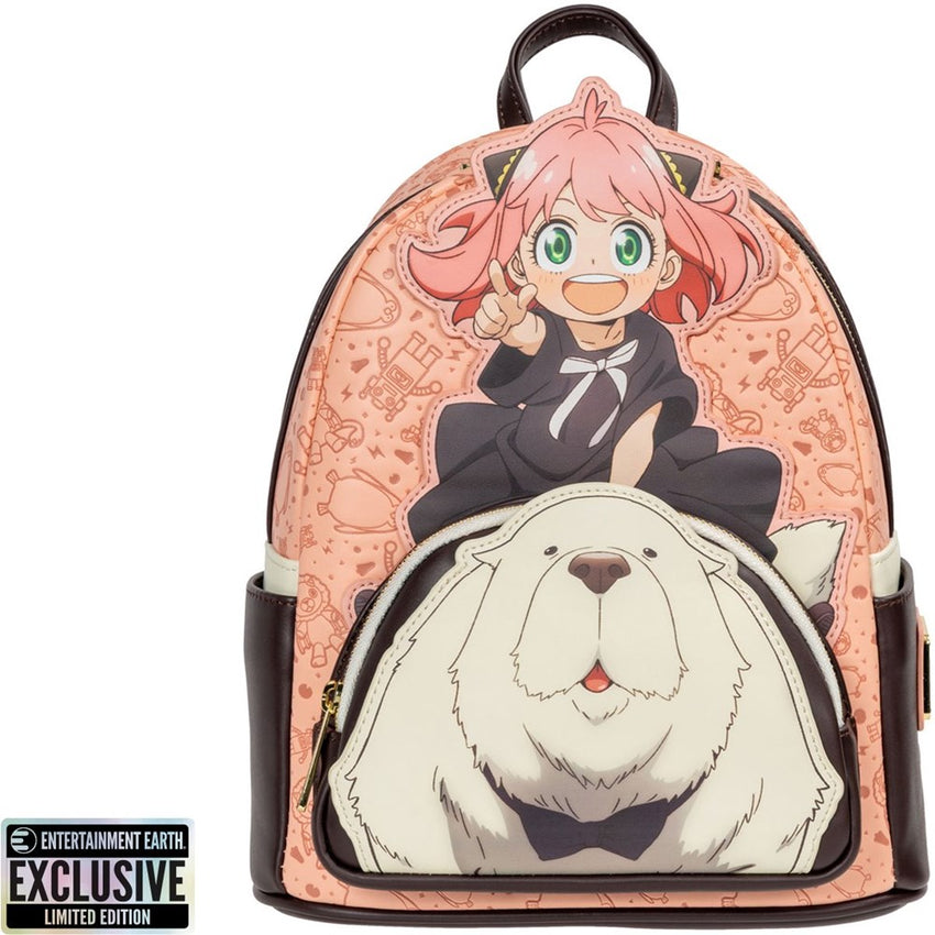 Loungefly! Leather:  SpyxFamily Anya Bond Mini Backpack