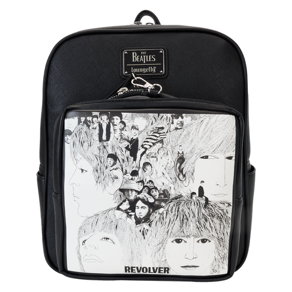 Loungefly! Leather: The Beatles Revolver Album witth Record Pouch Mini Backpack