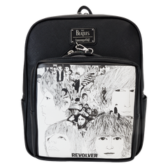 Loungefly! Leather: The Beatles Revolver Album witth Record Pouch Mini Backpack