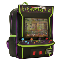 Loungefly! Leather: Teenage Mutant Ninja Turtle 40th Anniversary Vintage Arcade Mini Backpack