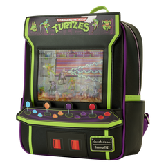 Loungefly! Leather: Teenage Mutant Ninja Turtle 40th Anniversary Vintage Arcade Mini Backpack