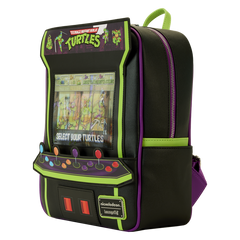 Loungefly! Leather: Teenage Mutant Ninja Turtle 40th Anniversary Vintage Arcade Mini Backpack