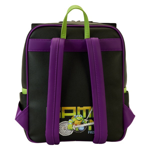 Loungefly! Leather: Teenage Mutant Ninja Turtle 40th Anniversary Vintage Arcade Mini Backpack