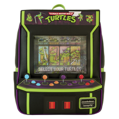 Loungefly! Leather: Teenage Mutant Ninja Turtle 40th Anniversary Vintage Arcade Mini Backpack