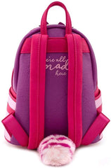 Loungefly! Leather: Alice In Wonderland Cheshire Cat Cosplay Mini Backpack