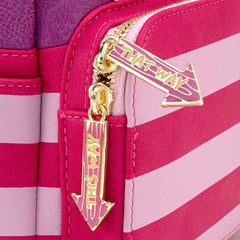 Loungefly! Leather: Alice In Wonderland Cheshire Cat Cosplay Mini Backpack