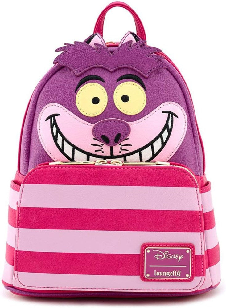 Loungefly! Leather: Alice In Wonderland Cheshire Cat Cosplay Mini Backpack