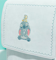 Loungefly! Leather: Lilo Stitch Pu Suede Backpack