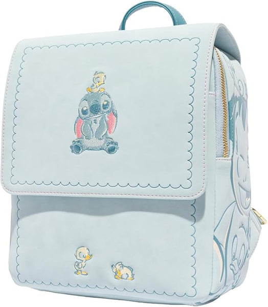Loungefly! Leather: Lilo Stitch Pu Suede Backpack