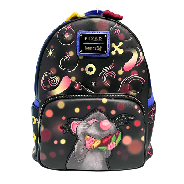 Loungefly! Leather: Disney Ratatouille Remy Food Scene Mini Backpack