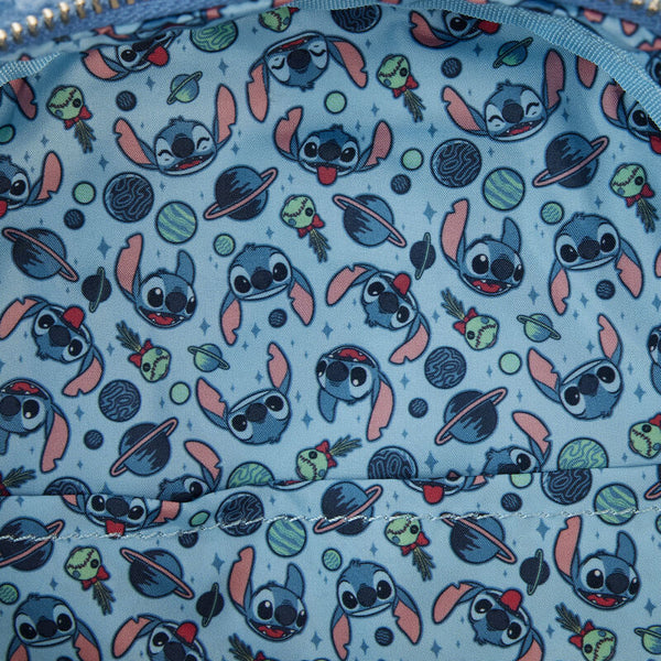 Loungefly! Leather: Disney Stitch Plush Pocket Mini Backpack - Fandom