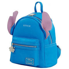 Loungefly! Leather: Disney Stitch Minimalist Mini Backpack