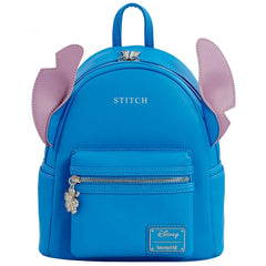 Loungefly! Leather: Disney Stitch Minimalist Mini Backpack