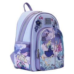 Loungefly! Leather: Disney Sleeping Beauty 65Th Anniversary Scene Mini Backpack