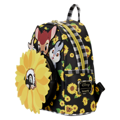 Loungefly! Leather: Disney Bambi Sunflower Friends Mini Backpack