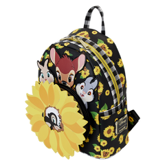 Loungefly! Leather: Disney Bambi Sunflower Friends Mini Backpack