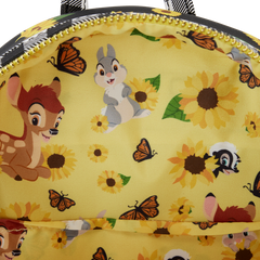 Loungefly! Leather: Disney Bambi Sunflower Friends Mini Backpack