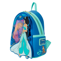 Loungefly! Leather: Disney Princess Jasmine Lenticular Mini Backpack