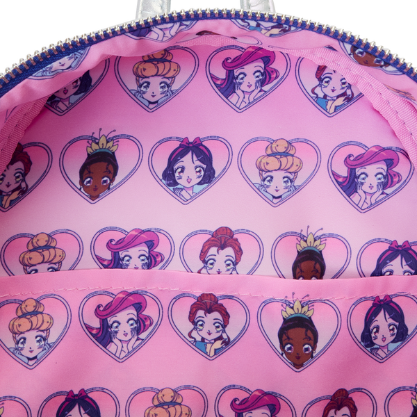 Loungefly! Leather: Disney Princess Manga Style Mini Backpack