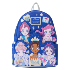 Loungefly! Leather: Disney Princess Manga Style Mini Backpack