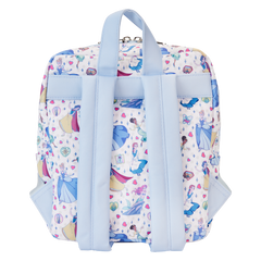 Loungefly! Nylon: Disney Princess Manga Style All-over-print Nylon Mini Backpack