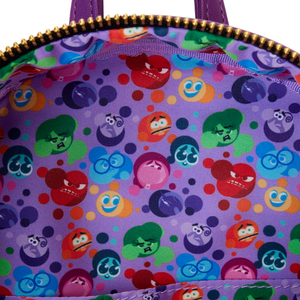 Loungefly! Leather: Pixar Inside Out 2 Core Memories Mini Backpack