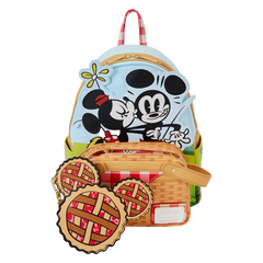 Loungefly! Leather: Disney Mickey and Friends Picnic Mini Backpack