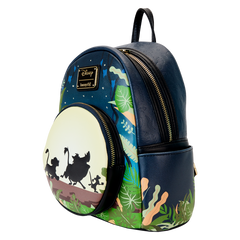 Loungefly! Leather: Disney Lion King 30th Anniversary Hakuna Matata Silo Mini Backpack