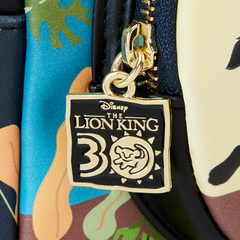 Loungefly! Leather: Disney Lion King 30th Anniversary Hakuna Matata Silo Mini Backpack