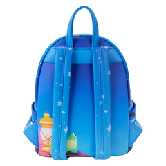 Loungefly! Leather: Disney Lilo and Stitch Stitch Camping Cuties Mini Backpack