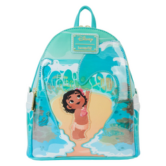 Loungefly! Leather: Disney Moana Ocean Waves Mini Backpack