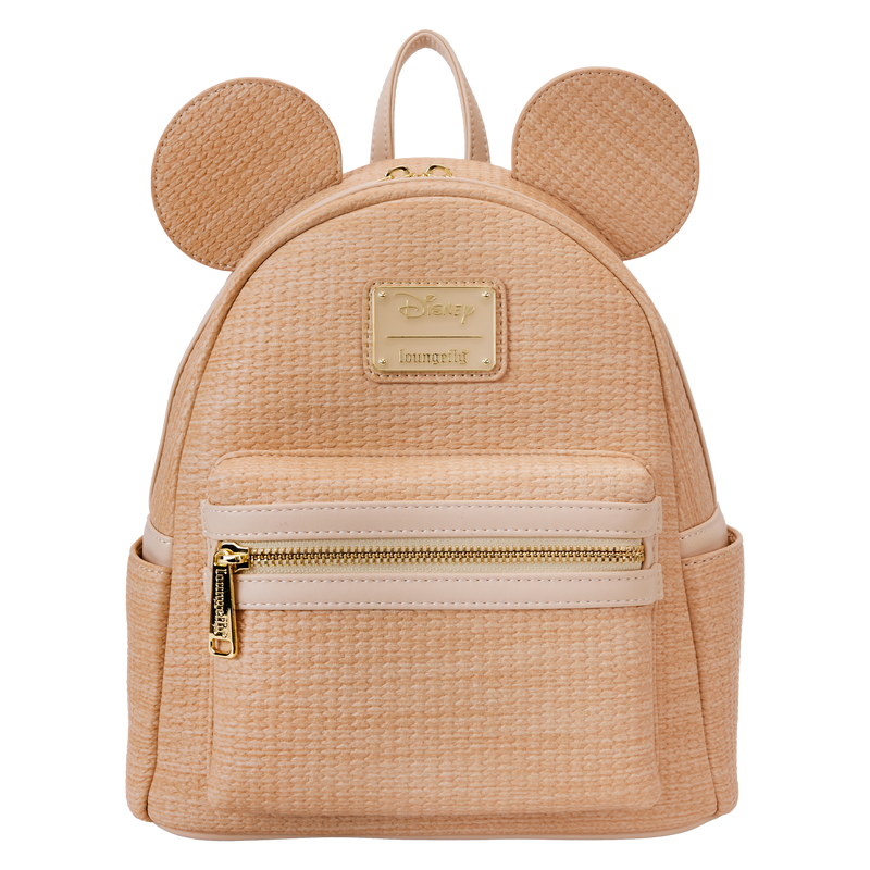 Loungefly! Leather: Disney Mickey Straw Cosplay Mini Backpack