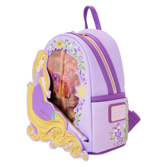 Loungefly! Leather: Disney Princess Rapunzel Lenticular Mini Backpack