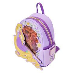 Loungefly! Leather: Disney Princess Rapunzel Lenticular Mini Backpack