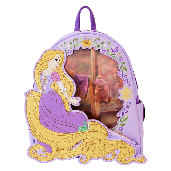 Loungefly! Leather: Disney Princess Rapunzel Lenticular Mini Backpack