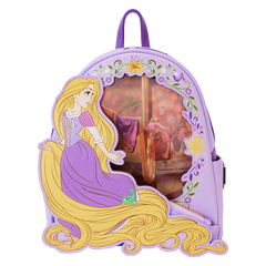 Loungefly! Leather: Disney Princess Rapunzel Lenticular Mini Backpack