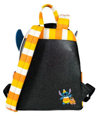 Loungefly! Leather: Disney Stitch Candy Corn Sequin Mini Backpack