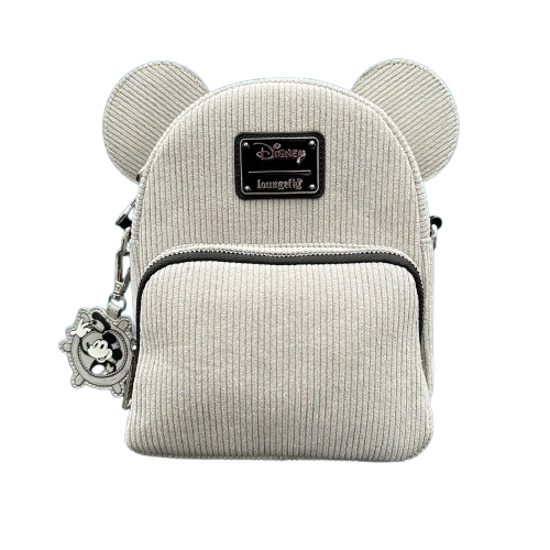 Loungefly! Leather: Walt Disney Steamboat Willie Con Mini Backpack