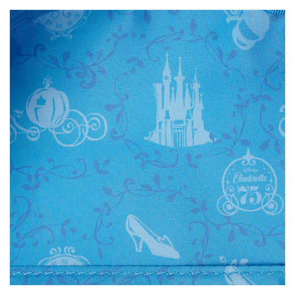Loungefly! Leather: Disney Cinderella 75Th Anniversary Lenticular Mini Backpack