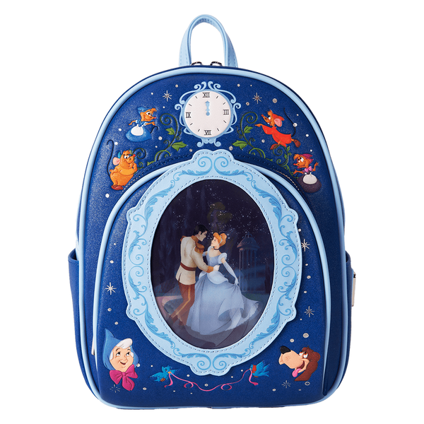 Loungefly! Leather: Disney Cinderella 75Th Anniversary Lenticular Mini Backpack