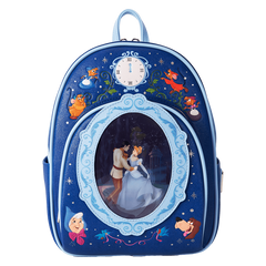 Loungefly! Leather: Disney Cinderella 75Th Anniversary Lenticular Mini Backpack