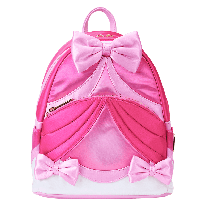 Loungefly! Leather: Disney Cinderella 75Th Anniversary Pinkbow Mini Backpack