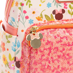 Loungefly! Leather: Disney Minnie Mouse All-over-print Mini Backpack