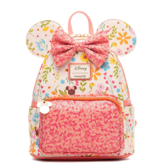 Loungefly! Leather: Disney Minnie Mouse All-over-print Mini Backpack