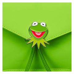 Loungefly! Leather: Disney The Muppets Kermit the Frog Mini Backpack