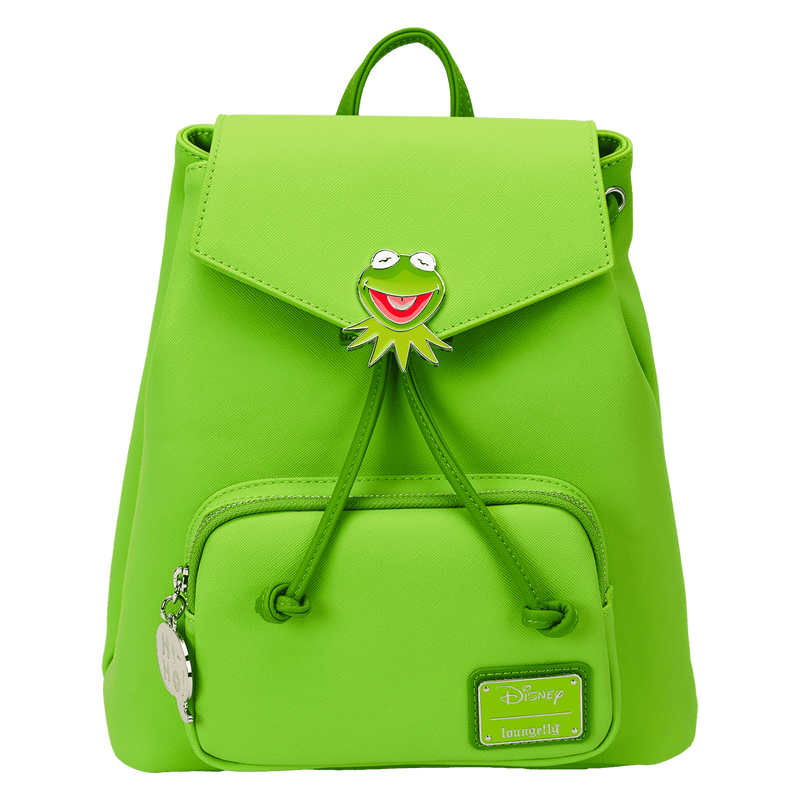 Loungefly! Leather: Disney The Muppets Kermit the Frog Mini Backpack