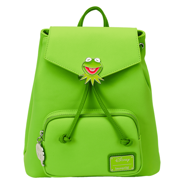 Loungefly! Leather: Disney The Muppets Kermit the Frog Mini Backpack