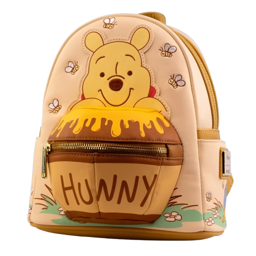 Loungefly! Leather: Disney Winnie the Pooh Honey Pot Figural Mini Backpack