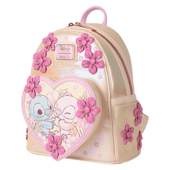 Loungefly! Leather: Disney Cute Stitch Mini Backpack