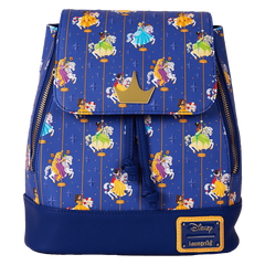 Loungefly! Leather: Disney Princess Carousel Mini Backpack